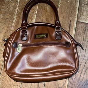 Vintage 90s Liz Claiborne Brown Handbag